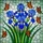 Blue Irises Butterflies Tiffany Glass Mosaic - Floral Stained Glass Window Decor Stained Glass Suncatcher - 5