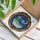 Friendly Alien Bathtub Galaxy Moon Stained Glass - Tiffany Style Cosmic Decor Gift Stained Glass Suncatcher - 3
