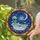 Friendly Alien Bathtub Galaxy Moon Stained Glass - Tiffany Style Cosmic Decor Gift Stained Glass Suncatcher - 2