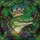 Majestic Alligator Crowned Tiffany Glass Jewel Toned Tropical Art - Mardi Gras Decor Gift Stained Glass Suncatcher - 5