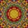 Tiffany Style Stained Glass Mandala Floral Kaleidoscope Mosaic Art - Jewel Tones Translucent Stained Glass Suncatcher - 5