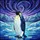 Emperor Penguin Ice Floe Stained Glass - Arctic Nebula Mountains Winter Wildlife Gift Stained Glass Suncatcher - 5
