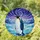 Emperor Penguin Ice Floe Stained Glass - Arctic Nebula Mountains Winter Wildlife Gift Stained Glass Suncatcher - 1