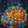 Intricate Ginger Tabby Cat Asleep Tiffany Stained Glass Mosaic Easter Eggs Jewel Tones Stained Glass Suncatcher - 5
