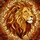 Majestic Lion Head Stained Glass Art - Intricate Flowing Mane Textured Jewel Tones Stained Glass Suncatcher - 5
