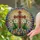 Christian Cross Easter Lilies Easter Eggs - Stained Glass Religious Easter Holiday Gift Stained Glass Suncatcher - 2