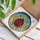 Ladybug Stained Glass Tiffany Art Mosaic - Red Spots, Teal Legs, Orange Halo Window Decor Stained Glass Suncatcher - 3