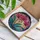 Intricate Phalaenopsis Orchid Stained Glass Mosaic - Jewel Tone Abstract Art Design Stained Glass Suncatcher - 3