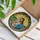 Jesus Christ Cat Embrace Stained Glass Art - Tiffany Style Sunflowers Daisies Fields Stained Glass Suncatcher - 3