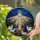 Stained Glass Nativity Scene Mary Joseph Baby Jesus Sheep Bethlehem Star - Religious Christmas Stained Glass Suncatcher - 2