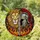 High Contrast Detailed Lion Head Roman Centurion Helmet Sword Fiery Stained Glass Mosaic Stained Glass Suncatcher - 1