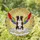 Tri-Color Border Collie Rainbow Wings Halo 'Charlie' Tiffany Glass Sunbeams Art Stained Glass Suncatcher - 1