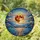 Colossal Full Moon Ocean Twilight Sky - Tiffany Style Celestial Scene Luminary Stained Glass Suncatcher - 1