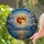 Colossal Full Moon Ocean Twilight Sky - Tiffany Style Celestial Scene Luminary Stained Glass Suncatcher - 2