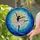 Tiffany Style Stained Glass Ballerina Art - Blue Aqua Wave Mosaic Home Decor Stained Glass Suncatcher - 2
