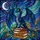 Dark Blue-Black Dragon Glowing Eyes Books - Celestial Night Sky Tiffany Stained Glass Art Stained Glass Suncatcher - 5