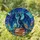 Dark Blue-Black Dragon Glowing Eyes Books - Celestial Night Sky Tiffany Stained Glass Art Stained Glass Suncatcher - 1