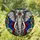 Regal Elephant Head Tiffany Glass Art - Jeweled Bindi, Colorful Floral Edge-to-Edge Stained Glass Suncatcher - 1