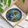 Jesus Christ Embracing Labrador Dog Stained Glass Wildflowers Rolling Hills Intricate Art Stained Glass Suncatcher - 3
