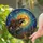Vigilant Raccoon Full Moon Fantasy City Stained Glass - Twilight Tiffany Jewel Tones Decor Stained Glass Suncatcher - 2