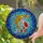 Koi Fish Stained Glass Tiffany Art - Swirling Water Mosaic Bubbles & Crystalline Accents Stained Glass Suncatcher - 2