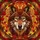Majestic Wolf Head Stained Glass Golden Eyes - Maple Autumn Leaves Tiffany Mosaic Stained Glass Suncatcher - 5