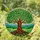 Majestic Tree of Life Stained Glass Tiffany Style Glowing Mountain Forest Art Stained Glass Suncatcher - 1