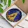 Dachshund Dog UFO Flying Saucer Stained Glass Starry Night Daisy Wreath Art Decor Stained Glass Suncatcher - 3
