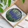 Blue Purple Delphinium Stained Glass Flowers - Tiffany Style Jewel Tone Garden Art Stained Glass Suncatcher - 3