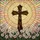 Christian Cross Stained Glass Wildflowers Sunburst Mosaic - Radiant Tiffany Style Art Stained Glass Suncatcher - 5