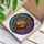 Lion Head Stained Glass Art - Tiffany Style Multi-Color Mane Mosaic Design Stained Glass Suncatcher - 3