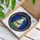 Spotted Cow UFO Abduction Tiffany Glass Art - Alien Flying Saucer Home Decor Gift Stained Glass Suncatcher - 3