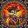 Highly Detailed Skeletal Cowboy Western Desert Sunset Stained Glass Tiffany Ornate Scrollwork Stained Glass Suncatcher - 5