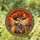 Highly Detailed Skeletal Cowboy Western Desert Sunset Stained Glass Tiffany Ornate Scrollwork Stained Glass Suncatcher - 1