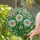 Stained Glass Daisy Flowers Green Leaves Mosaic - Tiffany Style Floral Window Art Stained Glass Suncatcher - 2