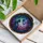 Black Cat Galaxy Butterfly Cosmic Nebula Tiffany Stained Glass Jewel Tone Home Decor Stained Glass Suncatcher - 3