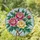 Stained Glass Tiffany Style Peony Flowers Art - Pink Yellow Emerald Green Leaves Stained Glass Suncatcher - 1