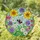 Plump Bumblebee Stained Glass Flowers - Tiffany Style Botanical Garden Window Decor Art Stained Glass Suncatcher - 1