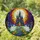 Spooky Haunted Castle Ghosts Pumpkins Autumn Trees Full Moon Tiffany Stained Glass Decor Stained Glass Suncatcher - 1