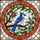 Detailed Blue Jay Stained Glass Bird Nature Art - Tree Branch Berries Floral Mosaic Stained Glass Suncatcher - 5
