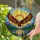 Bald Eagle Soaring Mountain Lake Forest Tiffany Stained Glass Sunburst Detailed Art Stained Glass Suncatcher - 2