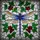 Ornate Tiffany Style Dragonfly Stained Glass - Jewel Tone Mosaic Leaves Berries Stained Glass Suncatcher - 5