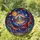 Retro UFO Cosmic Galaxy Planets Alien Flora Starbursts Tiffany Stained Glass Style Stained Glass Suncatcher - 1
