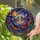 Retro UFO Cosmic Galaxy Planets Alien Flora Starbursts Tiffany Stained Glass Style Stained Glass Suncatcher - 2