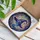 Dark Purple Witch's Hat Stained Glass Art - Swirling Energy Tiffany Style Mosaic Stained Glass Suncatcher - 3