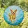 Golden Retriever Water Splash Stained Glass Mosaic - Tiffany Bubbles Jewel Tones Stained Glass Suncatcher - 1