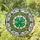 Emerald Gold Four-leaf Clover Stained Glass Mosaic Ornate Tiffany Style Good Luck Gift Stained Glass Suncatcher - 1