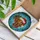Vizsla Dog Santa Hat Stained Glass Art Red Berries Green Leaves - Christmas Dog Lover Gift Stained Glass Suncatcher - 3