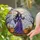 Smiling Witch Jack-o'-Lantern Full Moon Autumn Trees - Halloween Enchantment Decor Gift Stained Glass Suncatcher - 2