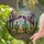 Ornate Purple Witch Hats Saguaro Cactus Desert Tiffany Glass Landscape Stained Glass Suncatcher - 2